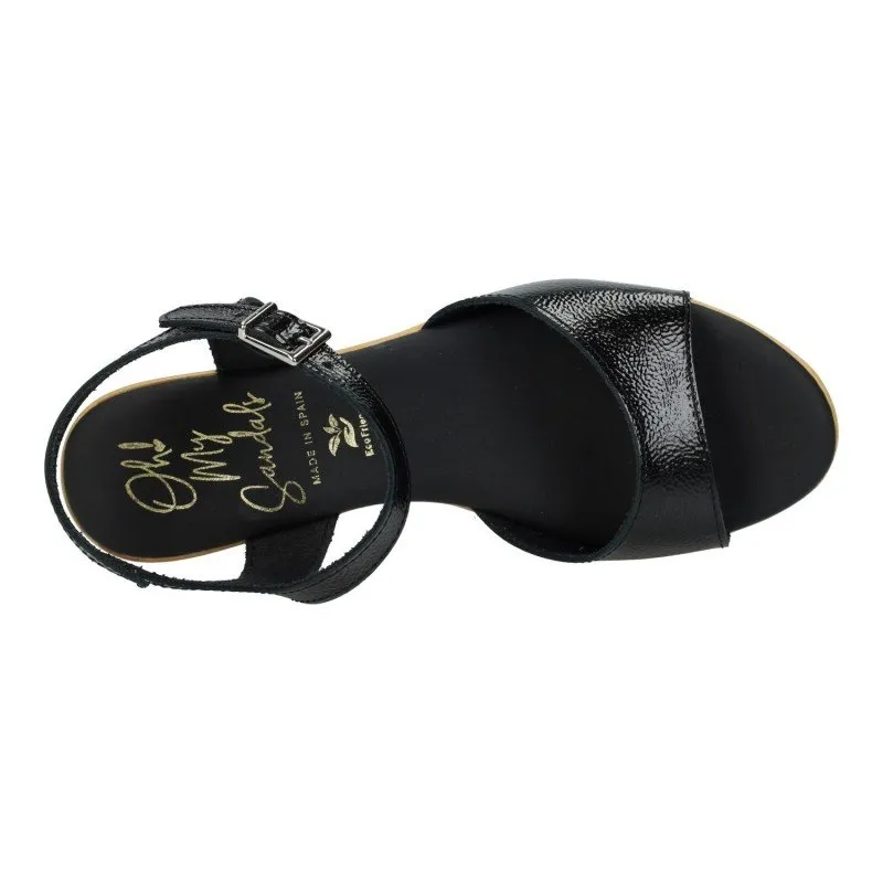 5377 Sandalias de tacón color NEGRO