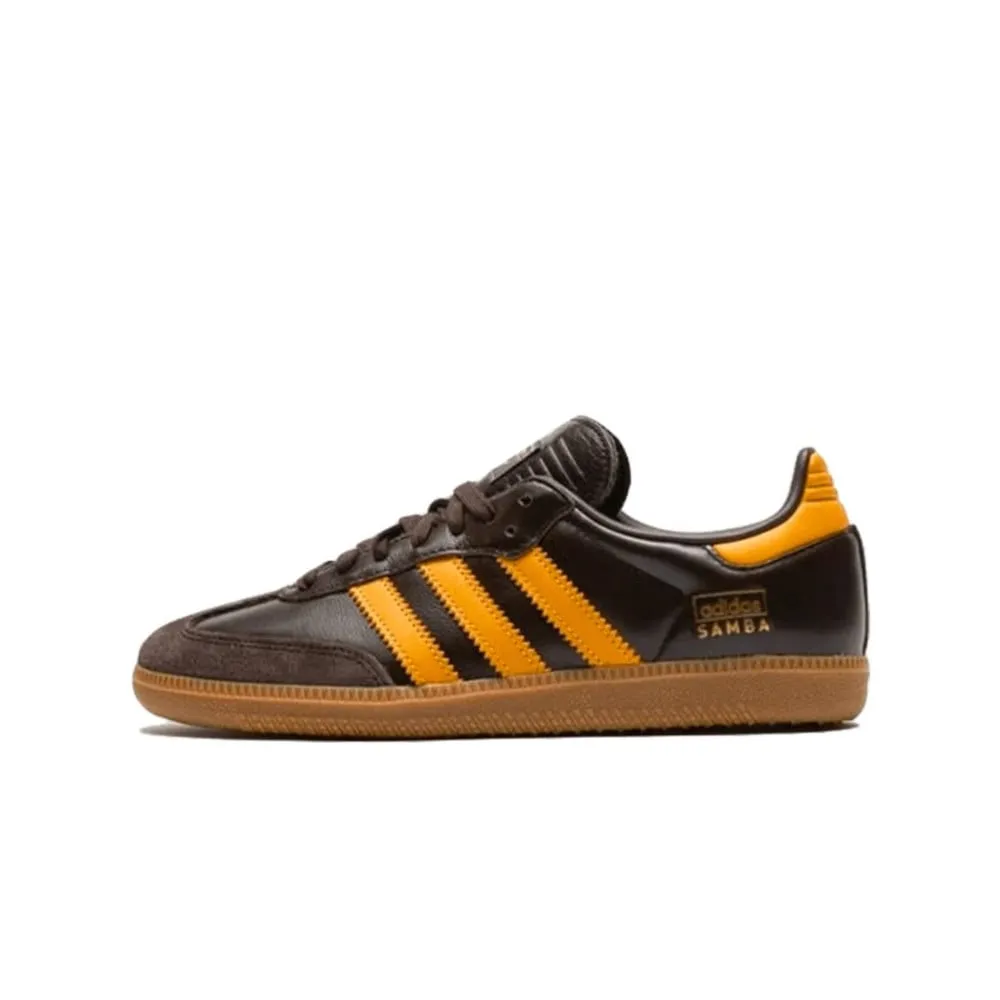 Adidas Samba OG Dark Brown Preloved Yellow