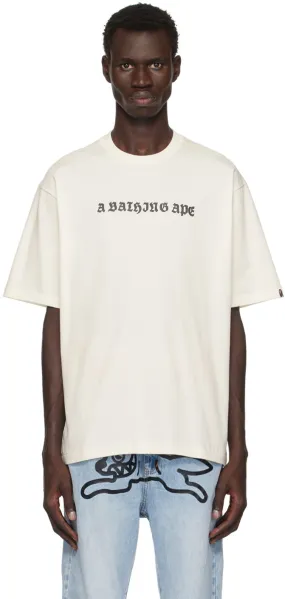 BAPE Gothic Logo Relaxed Fit T-shirt