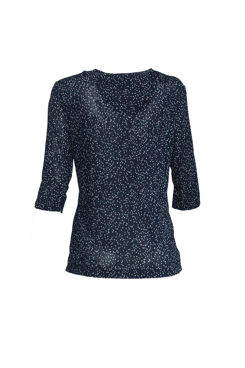 Blusa cuello redondo Claudia Ivette 2710