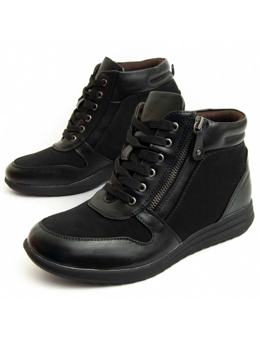 Botín Casual Para Mujer.  Montevita  Bottivita10  93915 Negro
