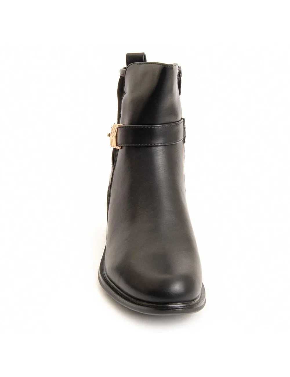 Botín Cómodo Para Mujer.  Montevita  Bottivita64  95817 Negro