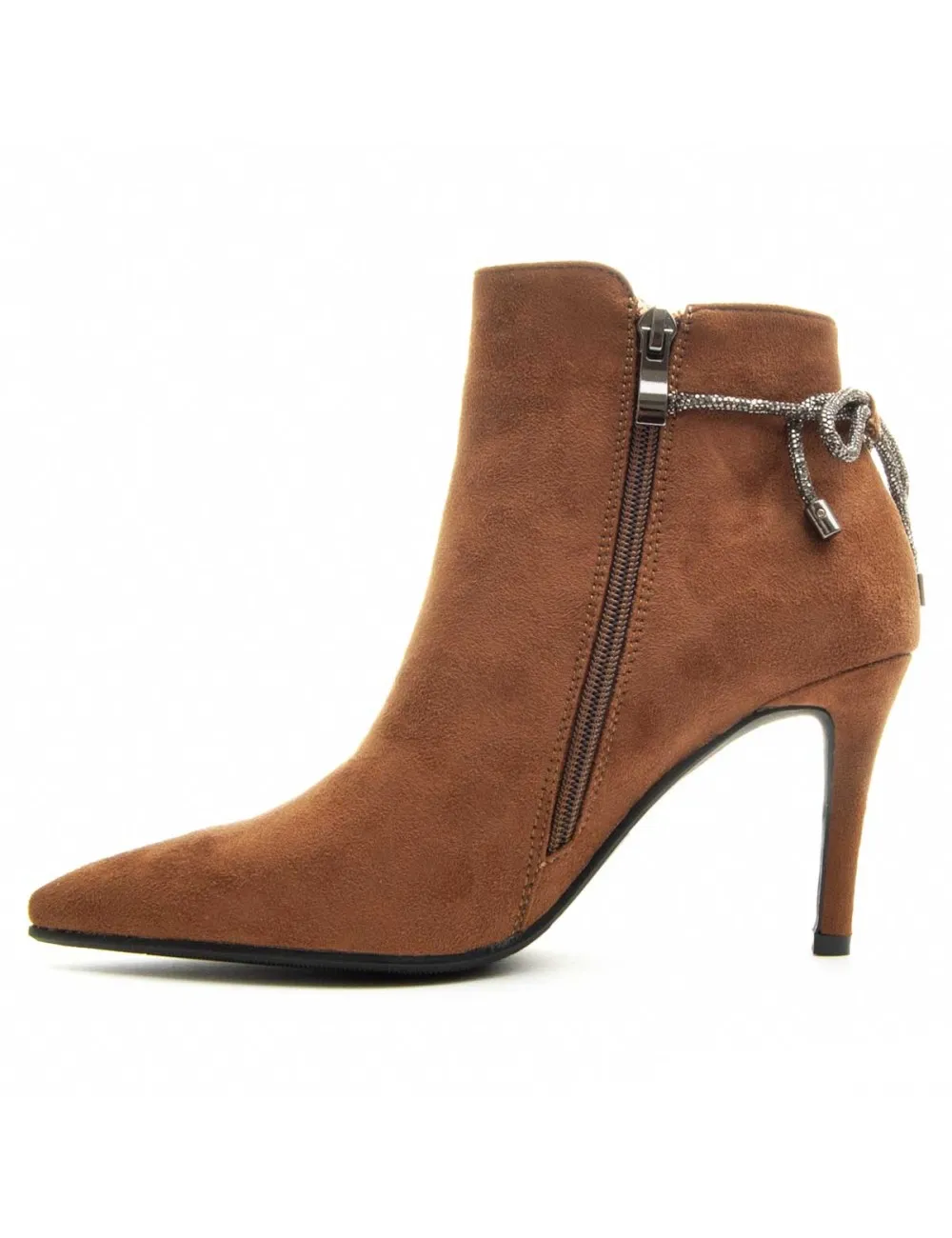 Botín Cómodo Para Mujer.  Montevita  Lazont  84643 Marrón