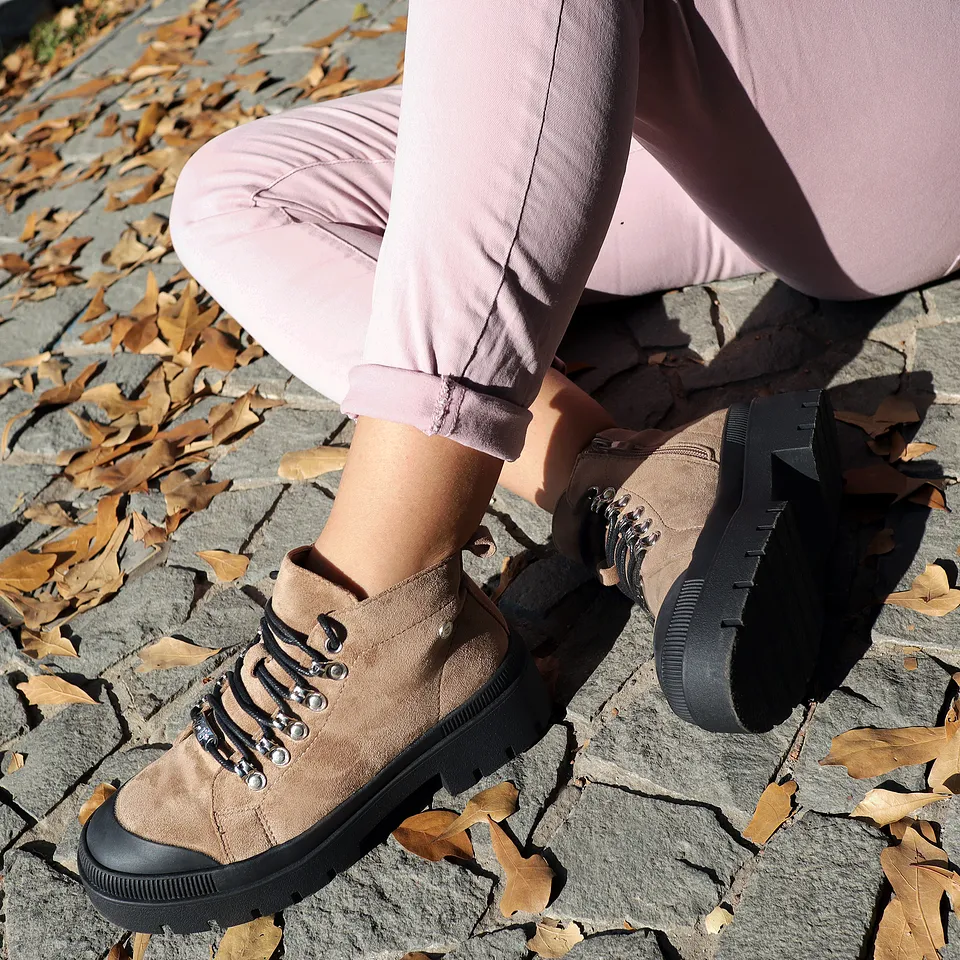 Botín Mujer Cami 01 Khaki