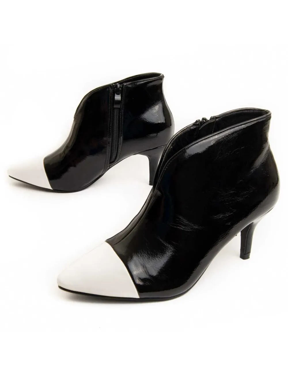 Botín Tacón Para Mujer.  Montevita  Bottivita16  93923 Negro