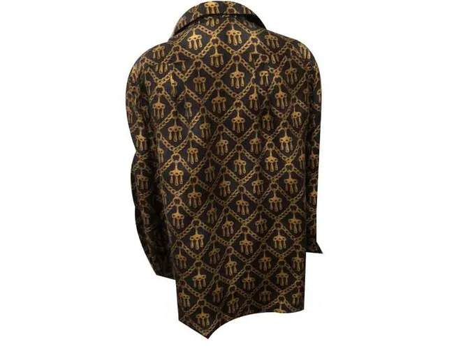 Camisa 100Bufanda de seda de Hermès Negro 