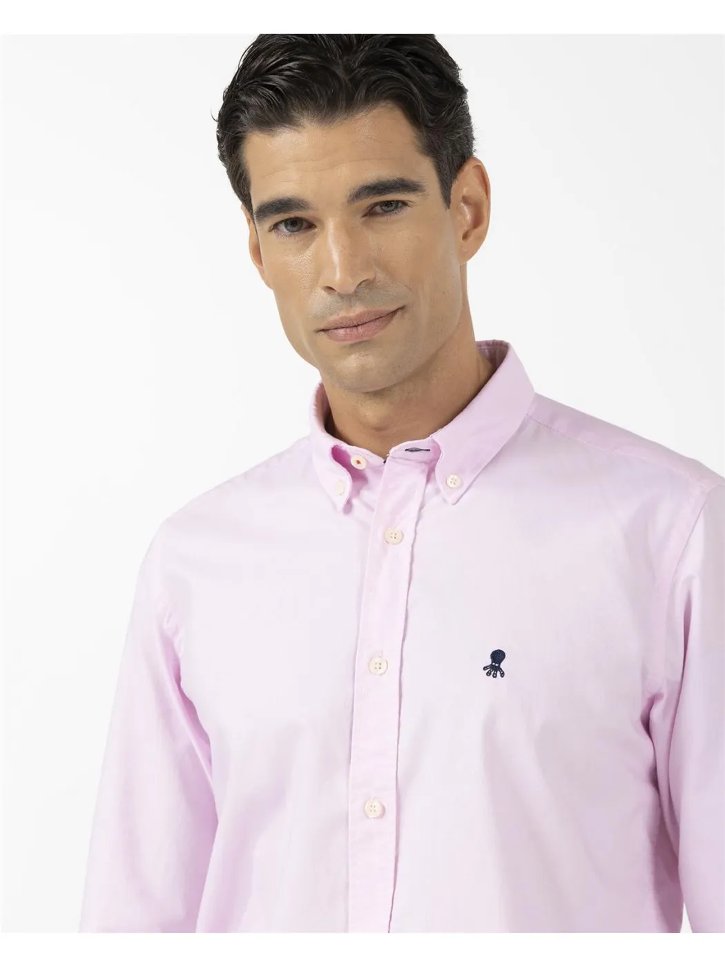 CAMISA BASICA EL PULPO PINT POINT ROSA 4