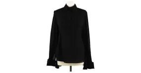 Camisa de manga larga con cuello negro Alexander McQueen 
