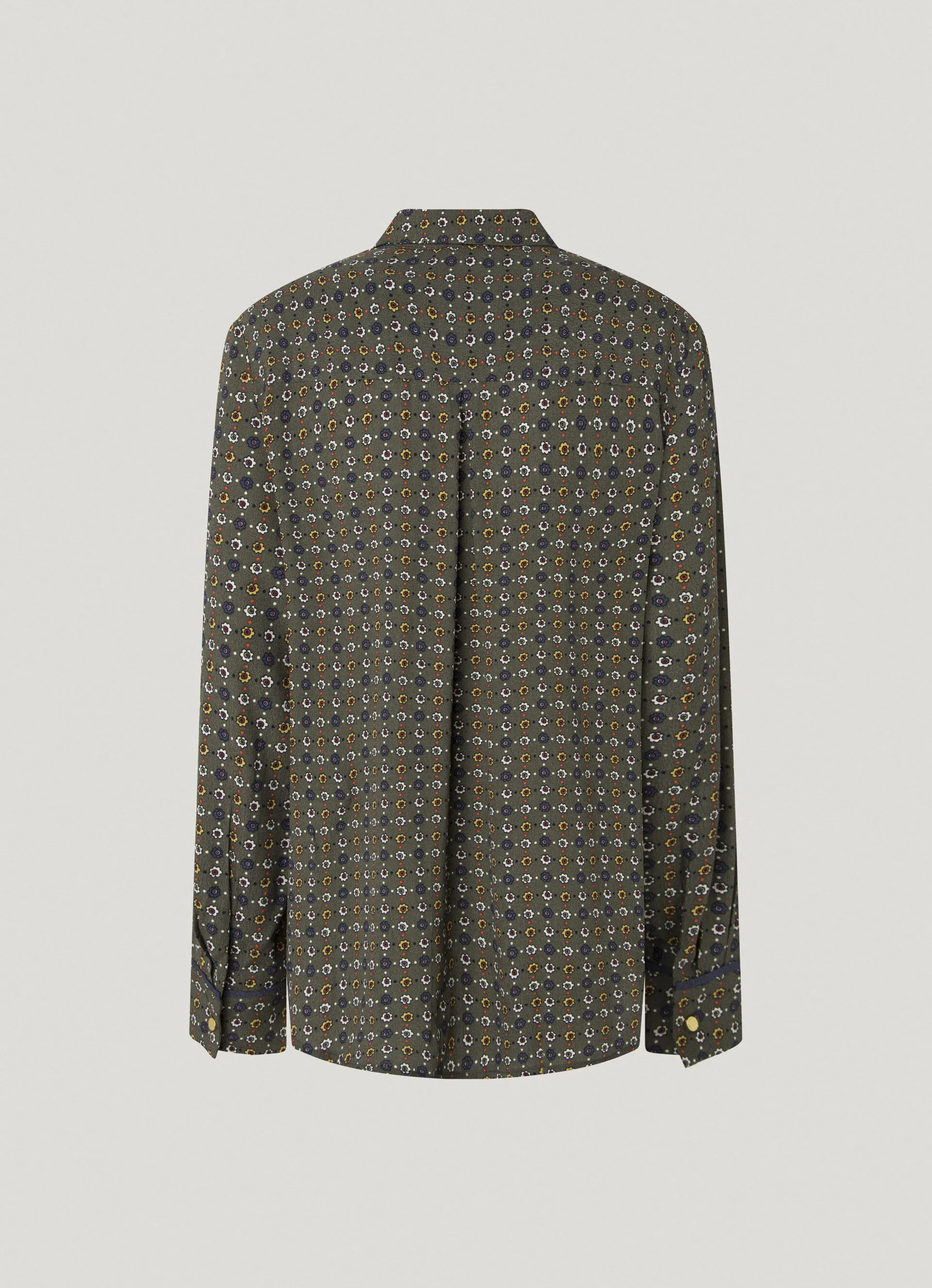 camisa fluida estampado floral