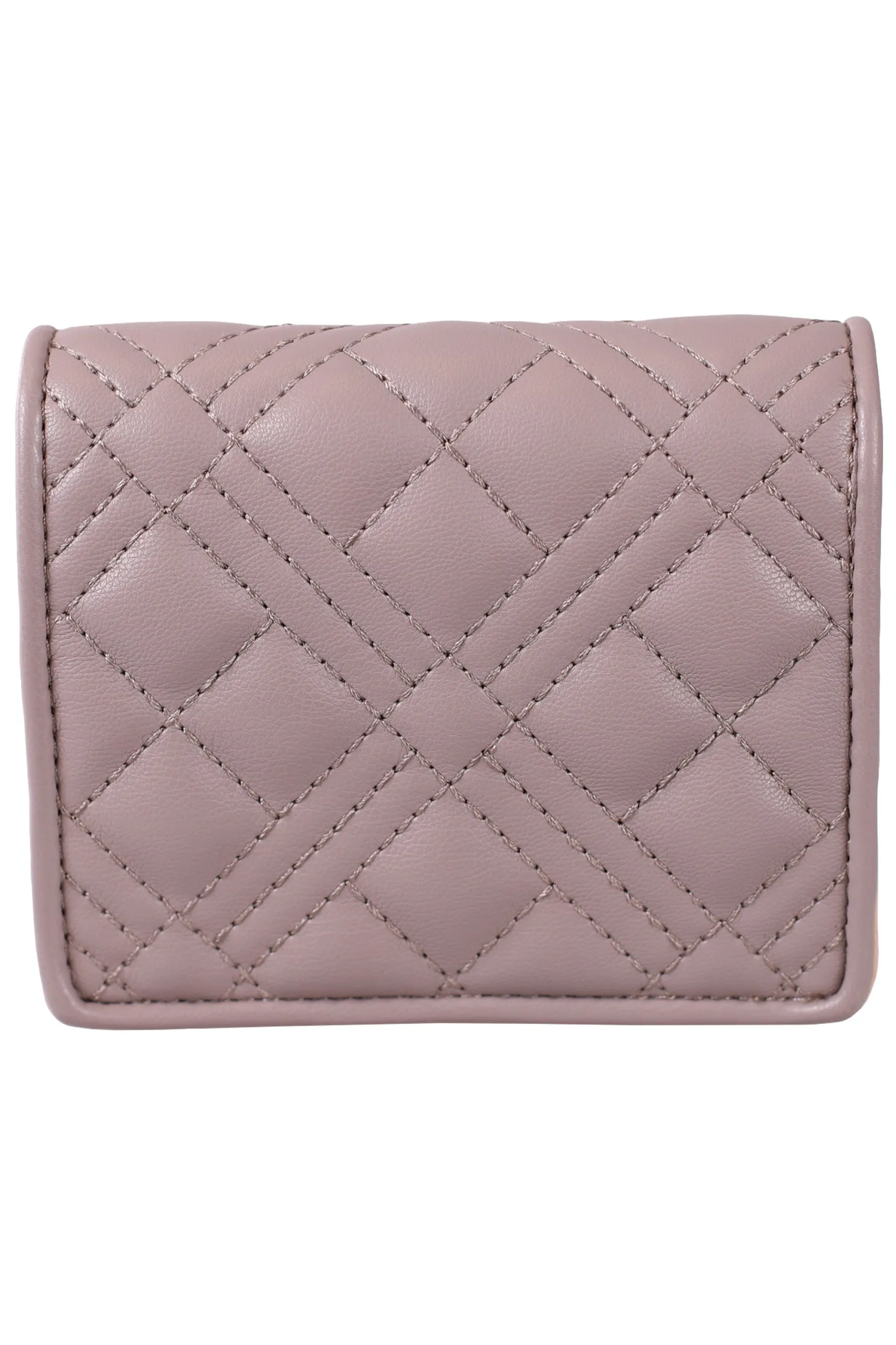 Cartera acolchada de color cappuccino
