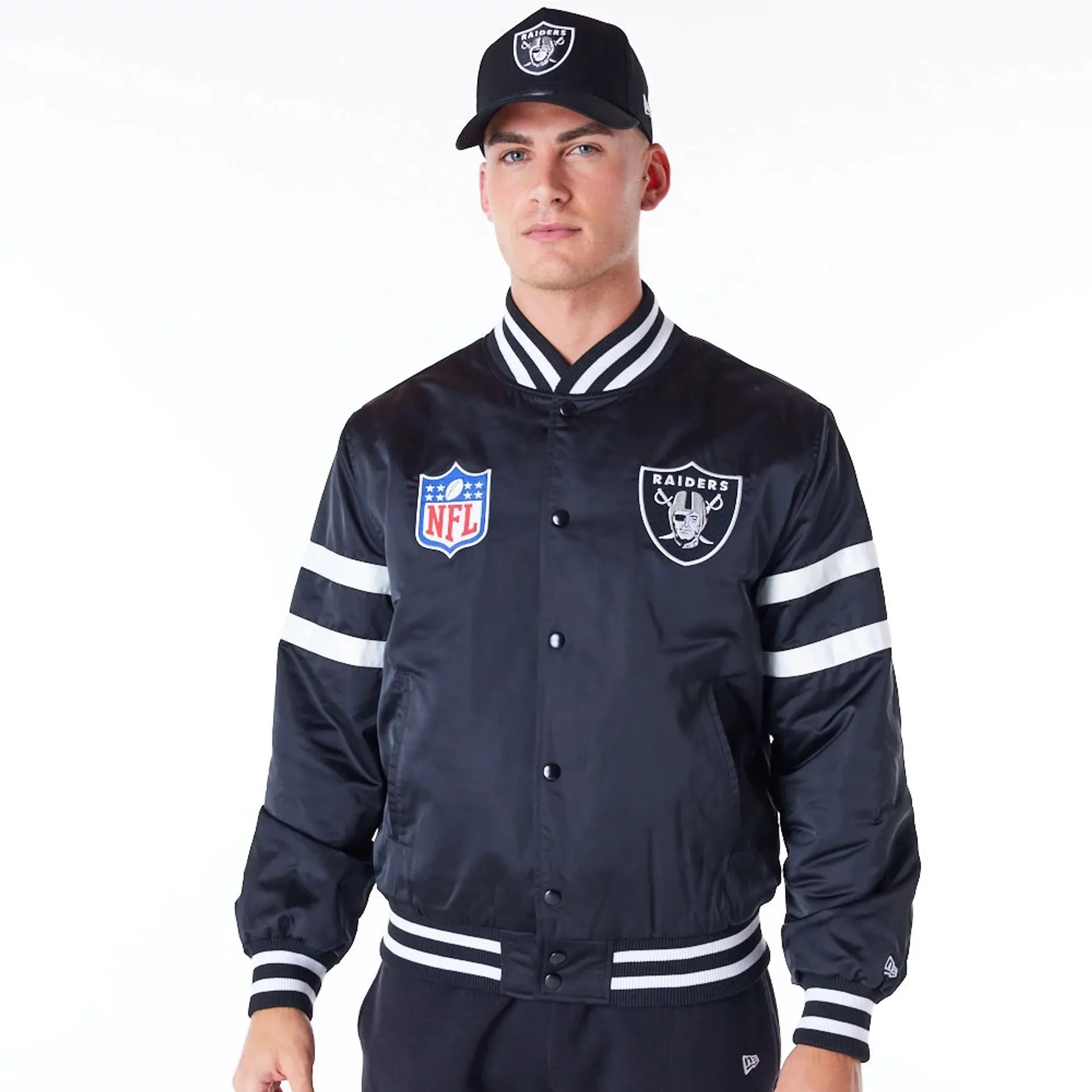 Chaqueta Bomber Las Vegas Raiders NFL Satin