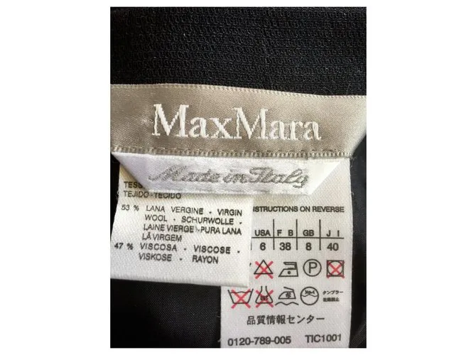 Falda azul oscuro de Max Mara Azul marino 