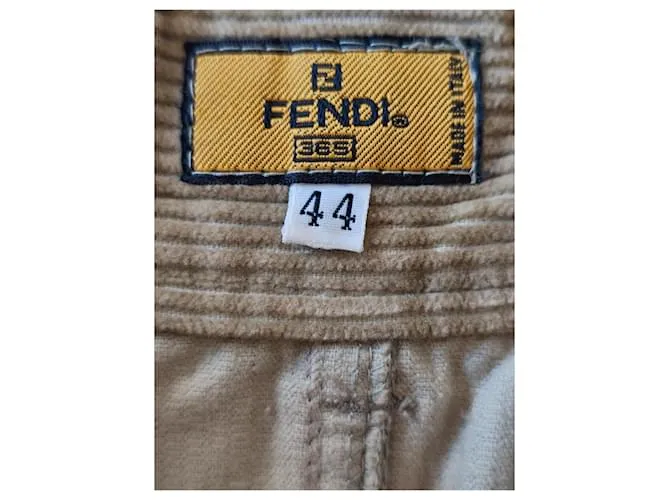 Falda Fendi Caqui 