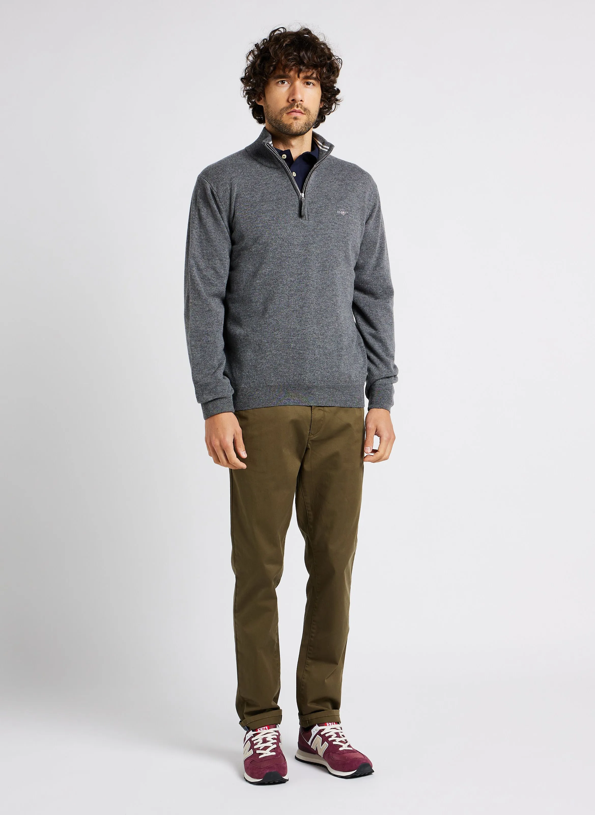 GANT Polo de algodón recto en azul