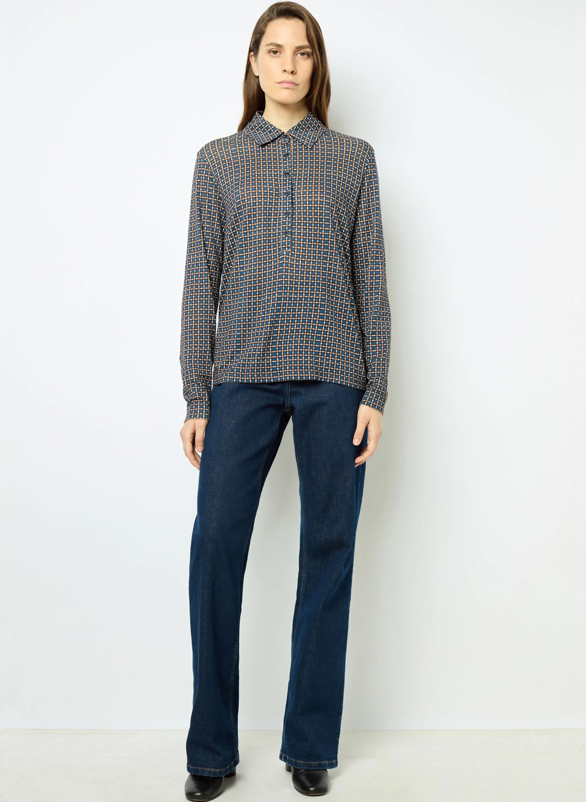 GERARD DAREL AUDE - Polo de mezcla de algodón en azul