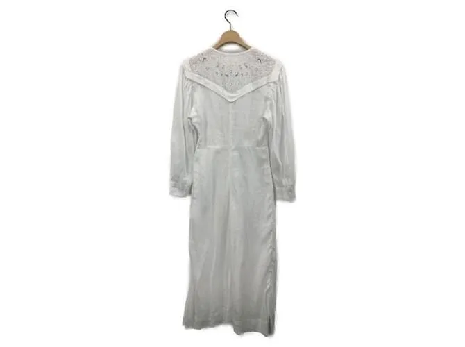 ****ISABEL MARANT ETOILE Vestido blanco de manga larga 