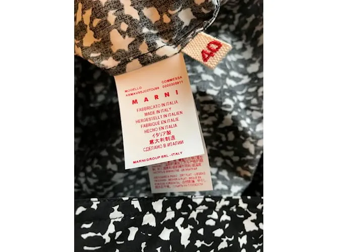 MARNI Vestidos T.Algodón S Internacional Negro 