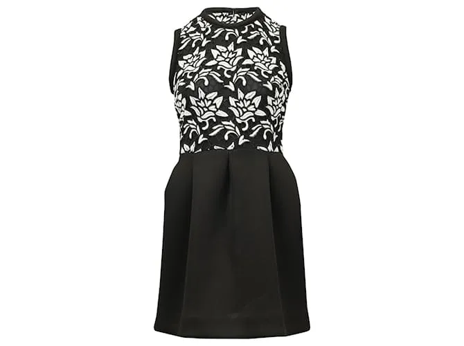 Minivestido plisado Sandro de poliéster negro 