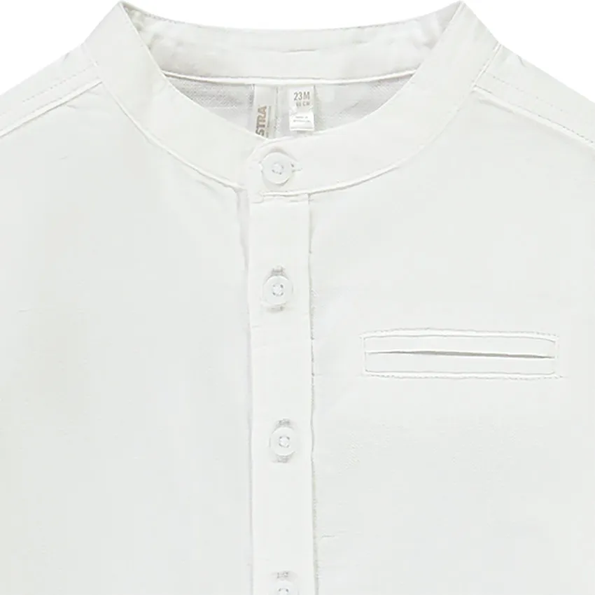 Orchestra Camisa de manga larga lisa con cuello mao