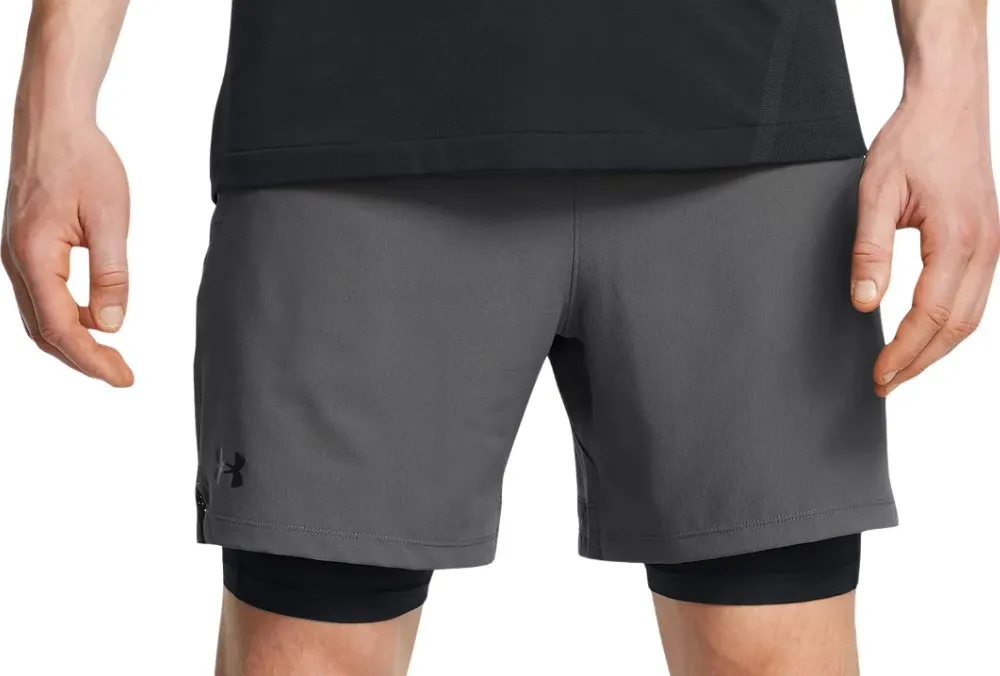 Pantalón corto Under Armour UA Vanish Woven 2in1 Sts-GRY