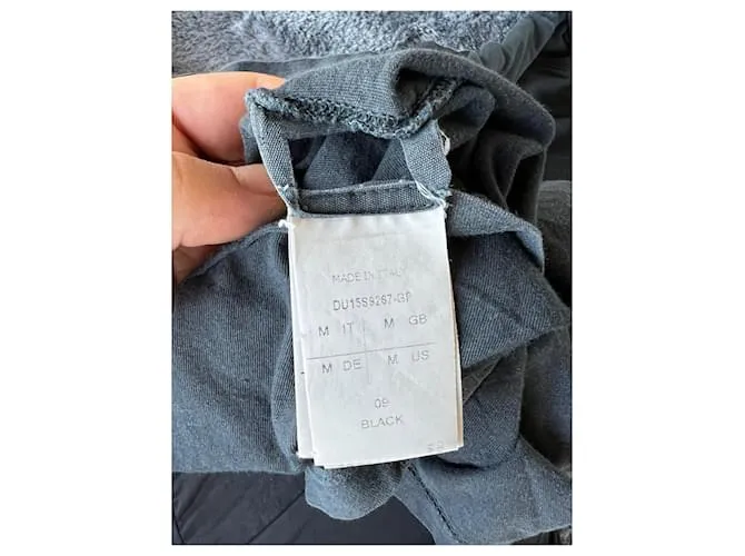 Rick Owens Camiseta táctica negra de manga larga en algodón tamaño M para hombre Castaño Negro 