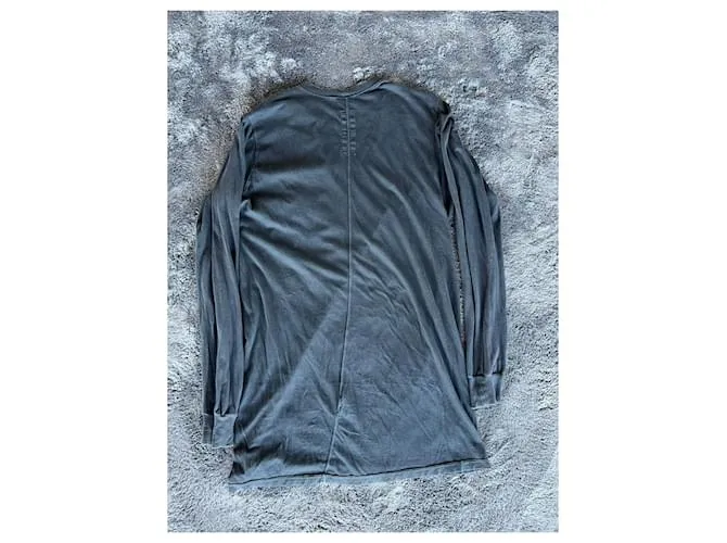 Rick Owens Camiseta táctica negra de manga larga en algodón tamaño M para hombre Castaño Negro 
