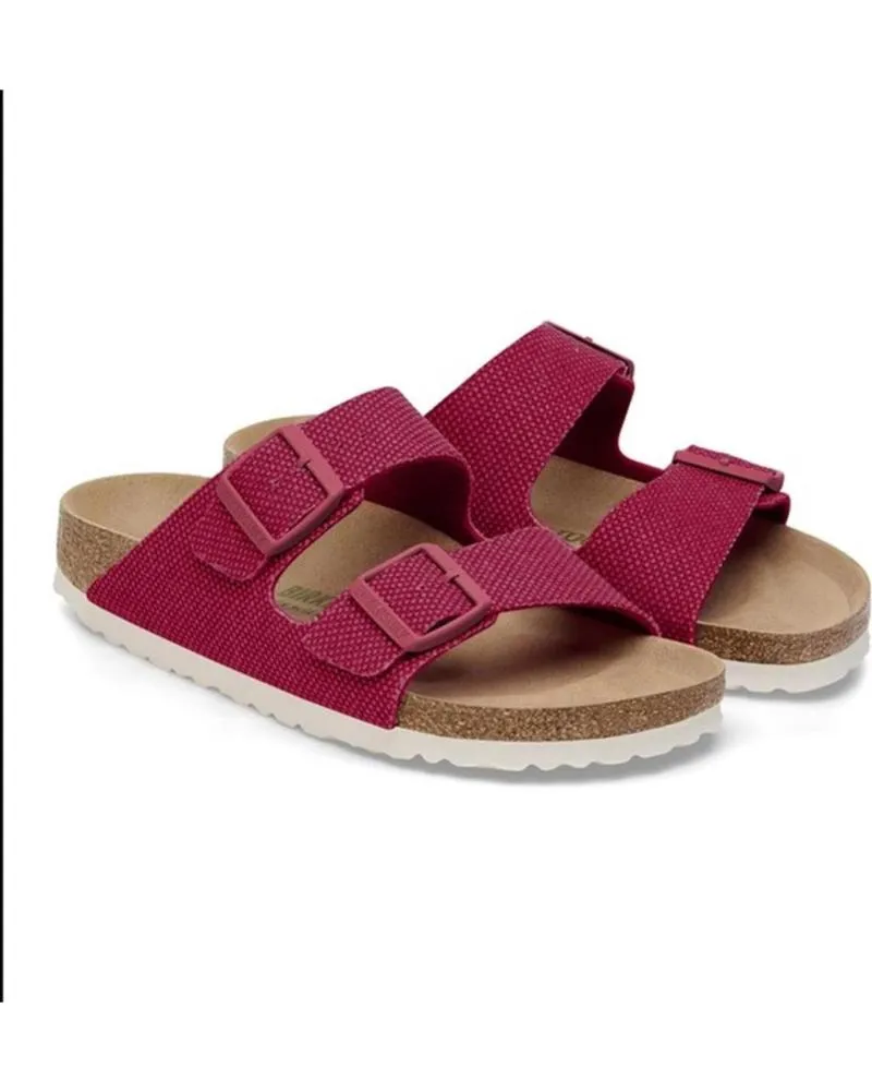 Sandalias BIRKENSTOCK  de Mujer ARIZONA VEGAN CANVAS  FUCSIA