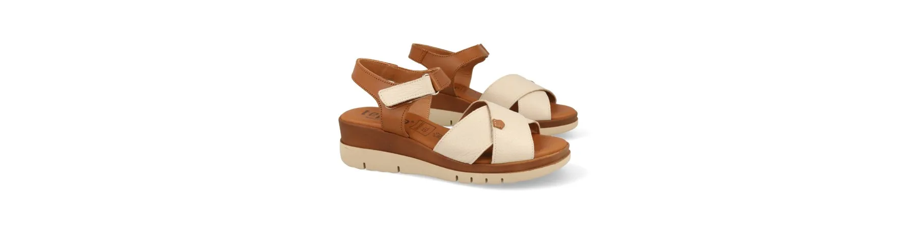 SANDALIAS COMODAS MUJER PIEL MOD. JOANA