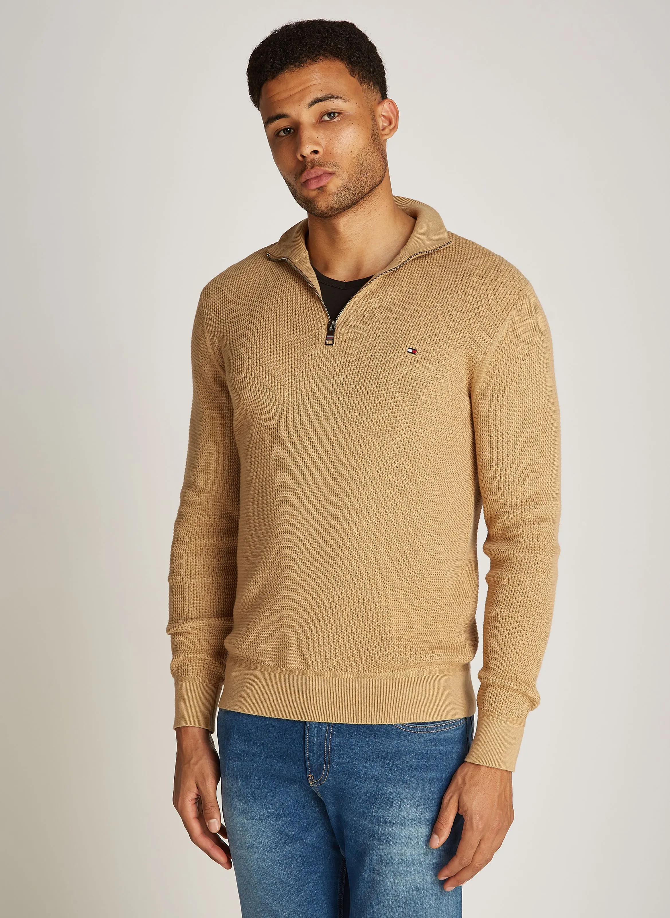 TOMMY HILFIGER Polo regular fit de algodón orgánico en caqui