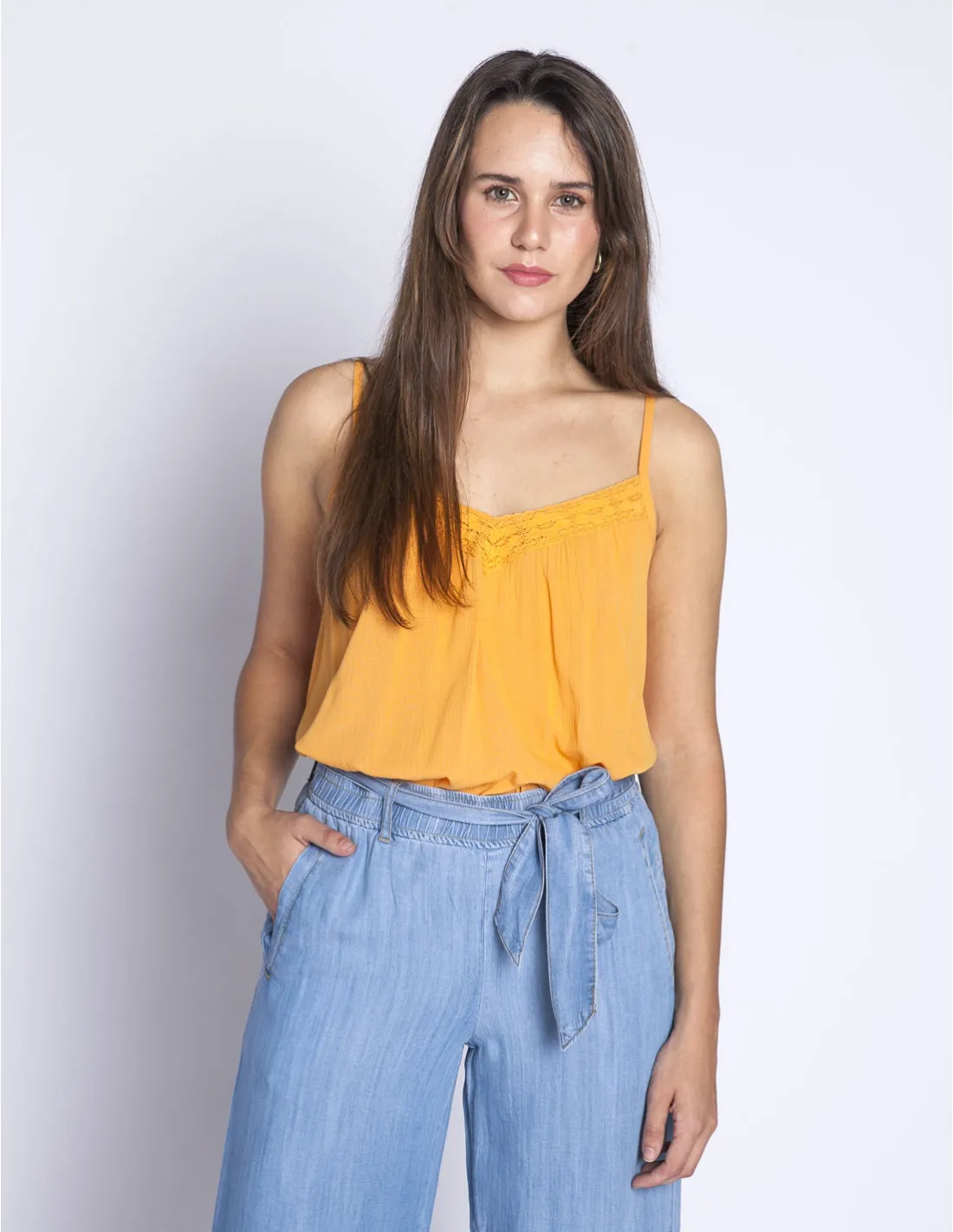 TOP TIRANTES NARANJA CHRISTA DESIRES