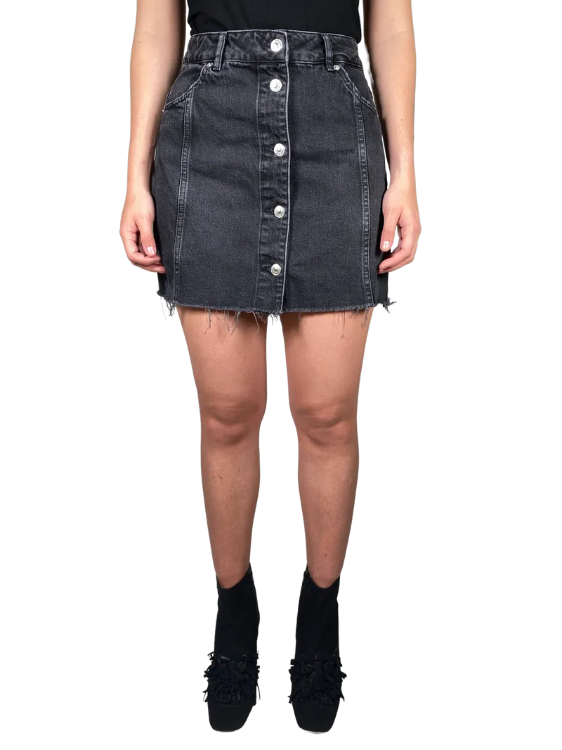 TOPSHOP Falda Botones Tiro Alto