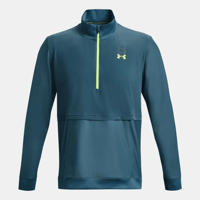 Under Armour Hombre Suéteres Run Anywhere Pullover Azul 