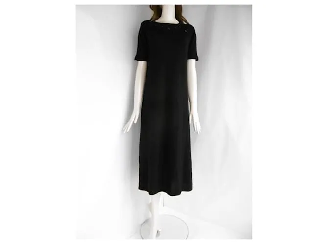 Vestido Balmain adornado con lentejuelas Negro 