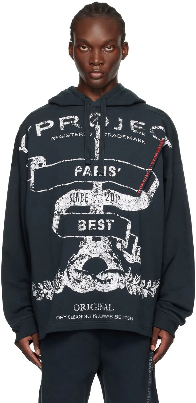 Y/PROJECT 'Paris' Best' Pinched Logo Hoodie