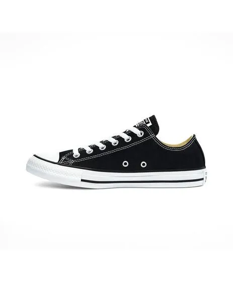 Zapatillas converse all star bajas negras en tela